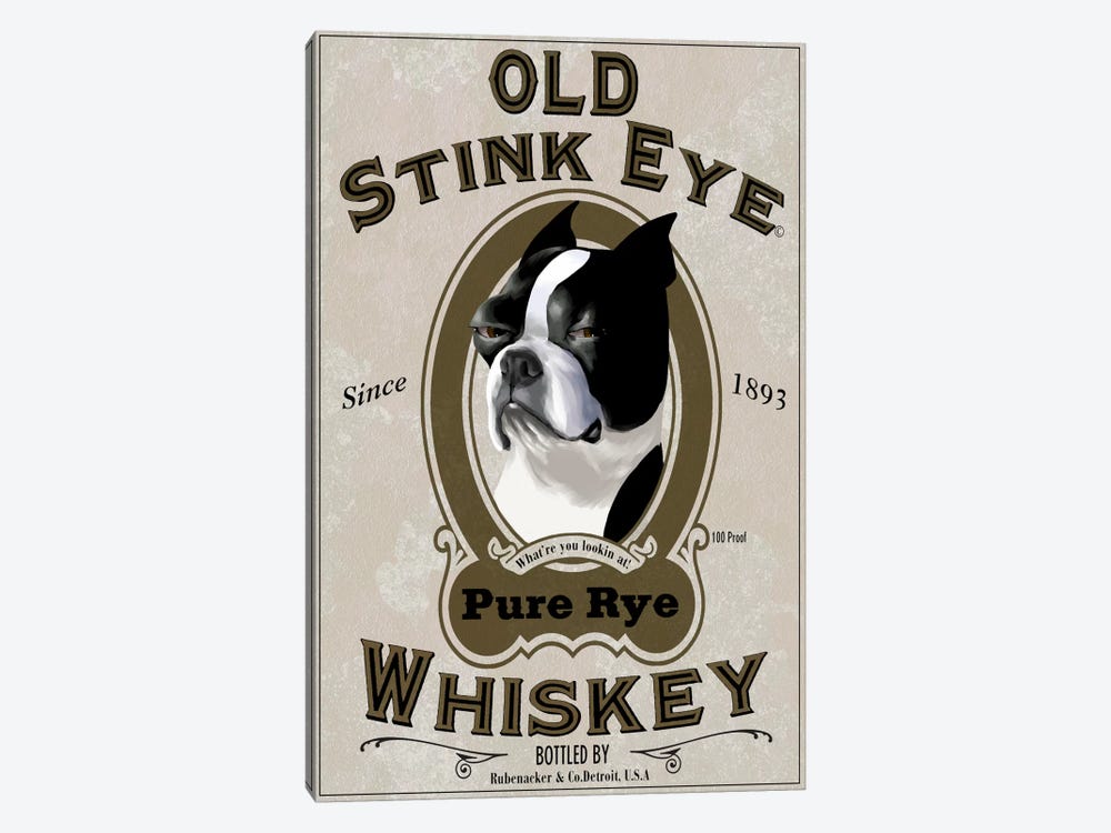 Shabby Chic Whiskey Drink Vintage SINGLE CANVAS WALL ART Picture Print 