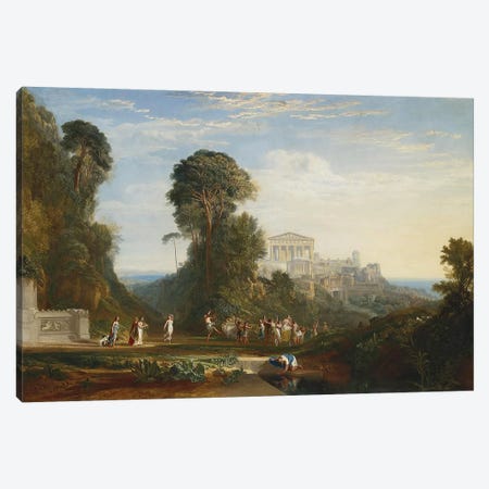 The Temple of Jupiter Panellenius Canvas Print #1212} by J.M.W. Turner Canvas Art Print