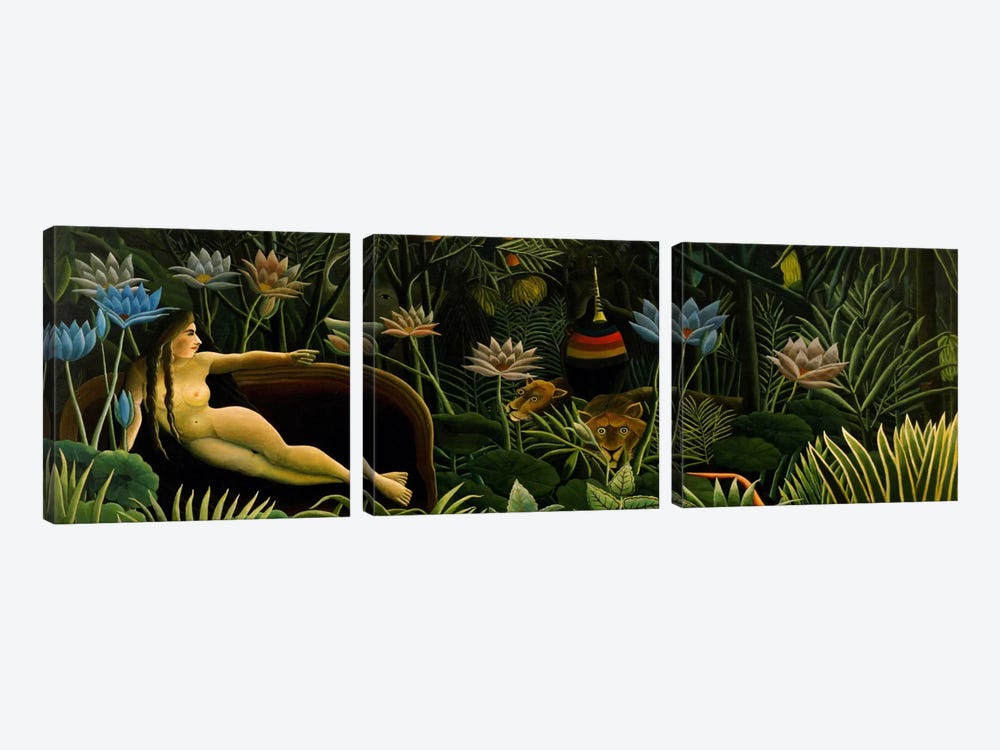 The Dream by Henri Rousseau 3-piece Canvas Artwork