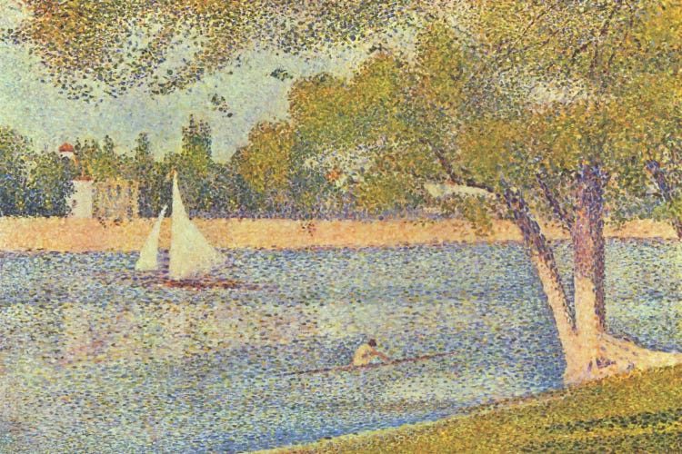 Banks of Seine (Seine at Grande Jatte) (Die Seine an der Grand JatteFrühling) by Georges Seurat wall art