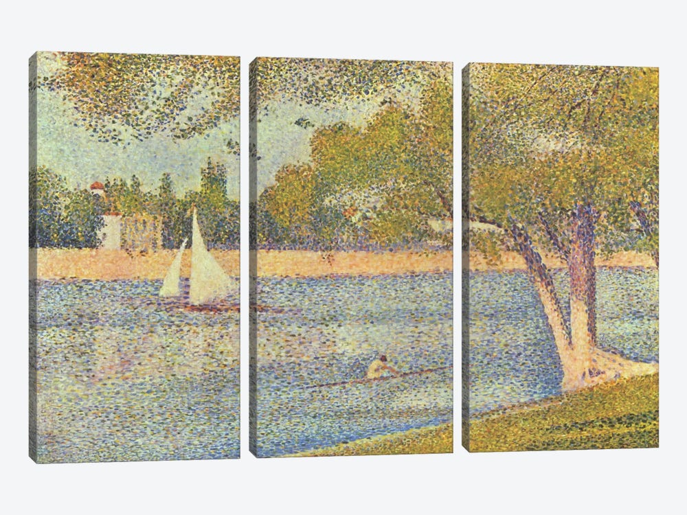 Banks of Seine (Seine at Grande Jatte) (Die Seine an der Grand JatteFrühling) 3-piece Art Print