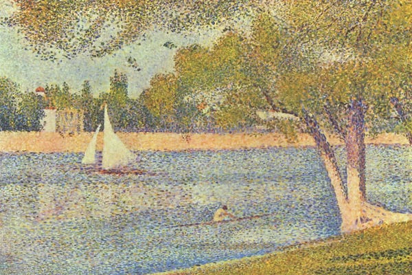 European Décor: Banks of Seine (Seine at Grande Jatte) (Die Seine an der Grand JatteFrühling) by Georges Seurat