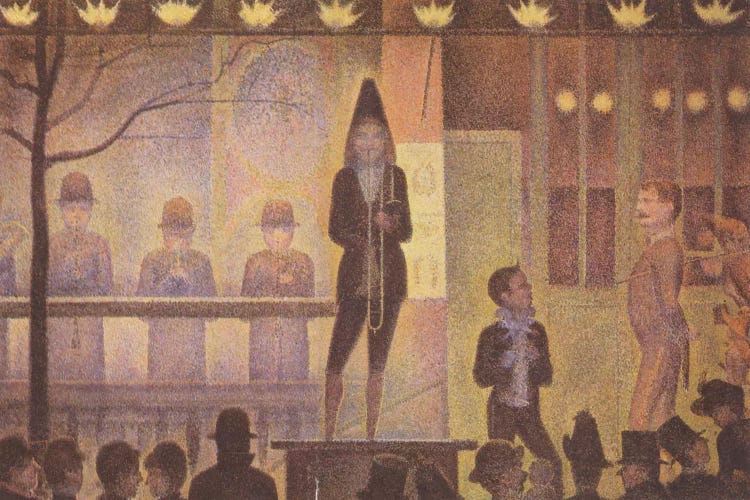 Circus Sideshow (Parade de Cirque) 1887-1888 by Georges Seurat wall art