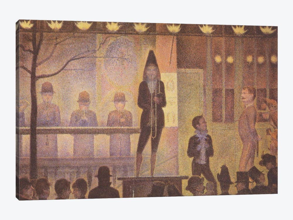 Circus Sideshow (Parade de Cirque) 1887-1888 by Georges Seurat 1-piece Canvas Art Print