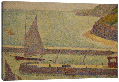 Port En Bressin Canvas Art Print - Georges Seurat
