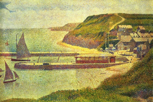 Coastlines: Port-en-Bessin 1888 by Georges Seurat
