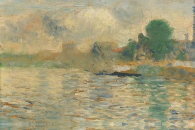 Berge De La Seine 1884 by Georges Seurat canvas print