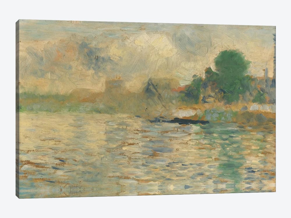 Berge De La Seine 1884 by Georges Seurat 1-piece Canvas Artwork