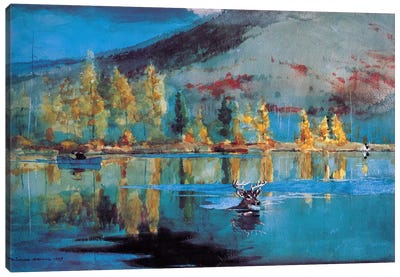 An October Day, 1889 Canvas Art Print - Winslow Homer