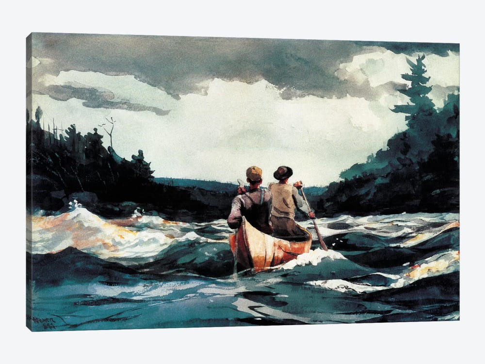 Canoe In The Rapids, 1897 by Winslow Homer 1-piece Art Print