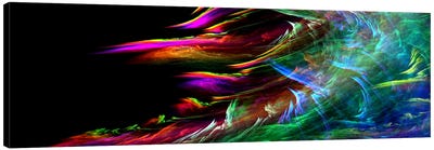 Fire Wave (Panoramic) Canvas Art Print - Unknown Artist
