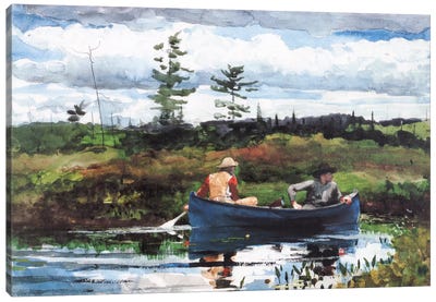 The Blue Boat, 1892 Canvas Art Print - Realism Art