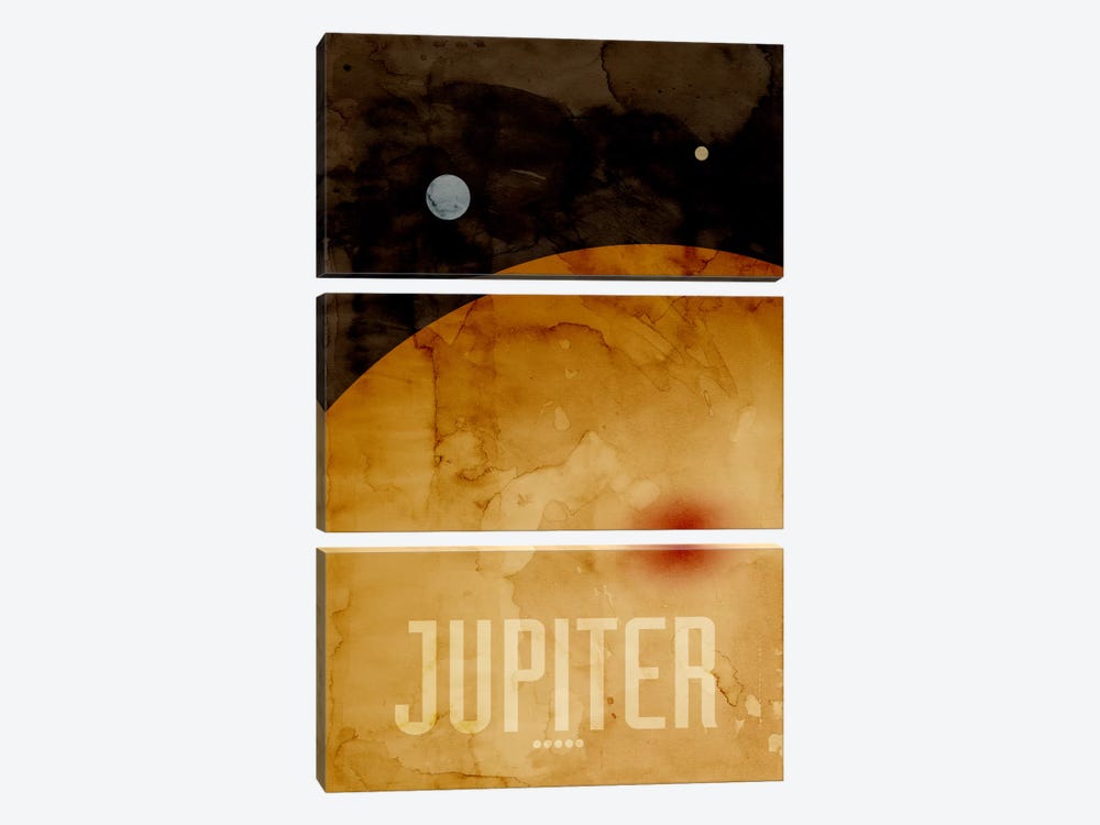 The Planet Jupiter by Michael Tompsett 3-piece Canvas Artwork