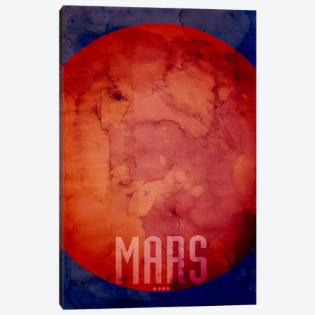 The Planet Mars Canvas Print #12802} by Michael Tompsett Canvas Art Print