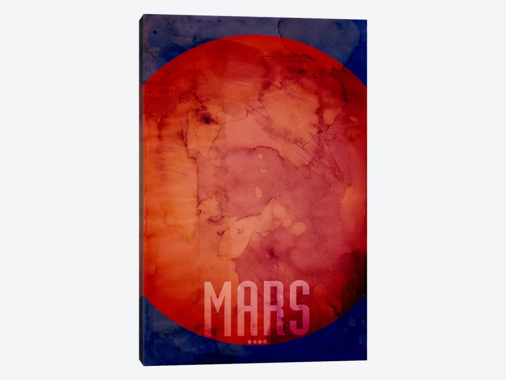 The Planet Mars by Michael Tompsett 1-piece Art Print