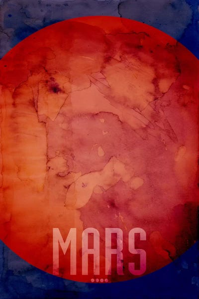 Kids Educational Art: The Planet Mars by Michael Tompsett