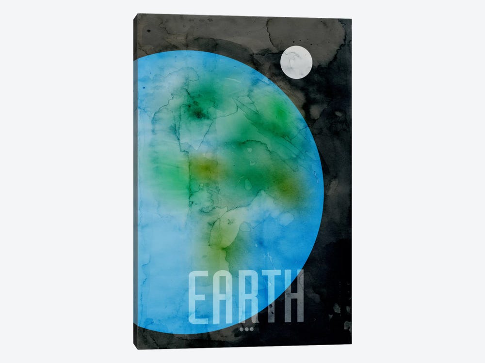 The Planet Earth by Michael Tompsett 1-piece Canvas Wall Art