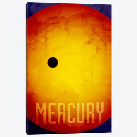 The Planet Mercury Canvas Print #12805} by Michael Tompsett Canvas Art