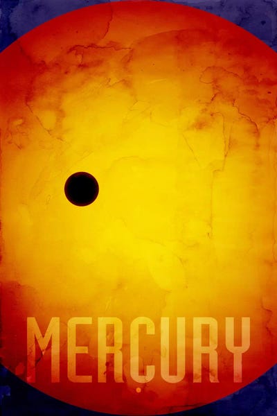 Kids Educational Art: The Planet Mercury by Michael Tompsett