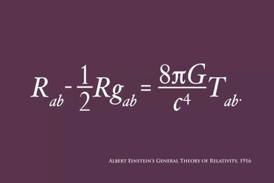 Einstein's Theory of Relativity by Michael Tompsett framed wall art