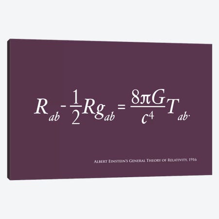 Einstein's Theory of Relativity Canvas Print #12807} by Michael Tompsett Canvas Wall Art
