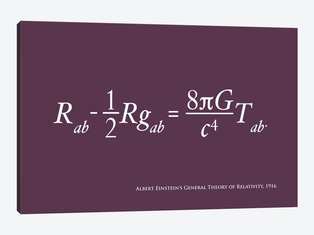 Einstein's Theory of Relativity by Michael Tompsett 1-piece Canvas Artwork