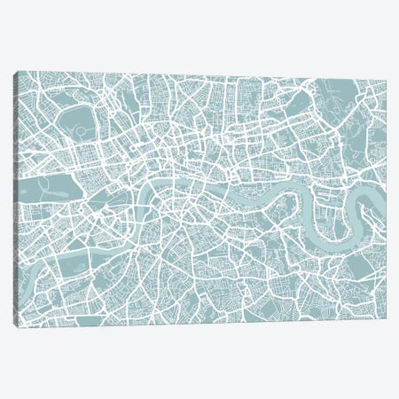 London Map Canvas Print #12808} by Michael Tompsett Canvas Print