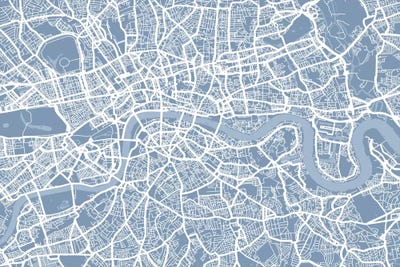 London Map II by Michael Tompsett canvas print