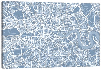 London Map II Canvas Art Print