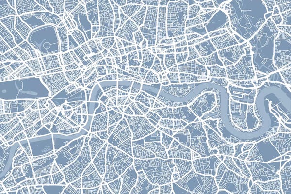 London Maps: London Map II by Michael Tompsett