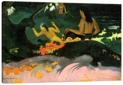 Fatata Te Miti (By the Sea) 1892 Canvas Art Print - Paul Gauguin