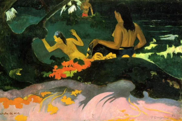 Paul Gauguin: Fatata Te Miti (By the Sea) 1892 by Paul Gauguin