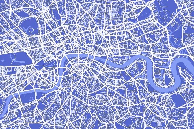 London Map IV (Blue)