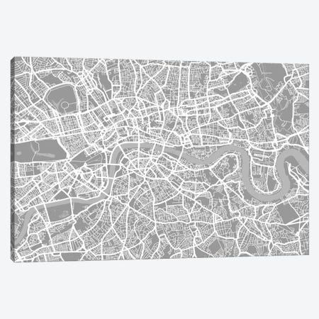 London Map V Canvas Print #12812} by Michael Tompsett Canvas Art