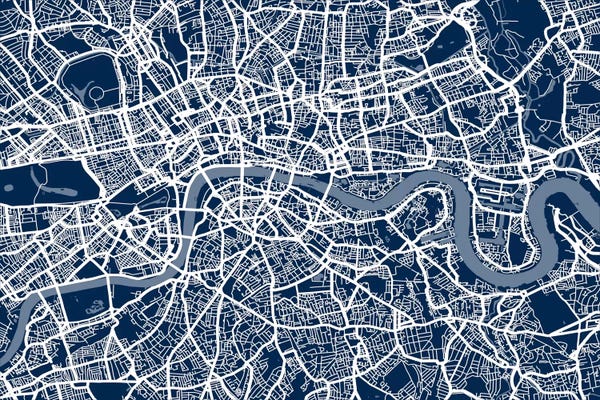 London: London Map VI by Michael Tompsett