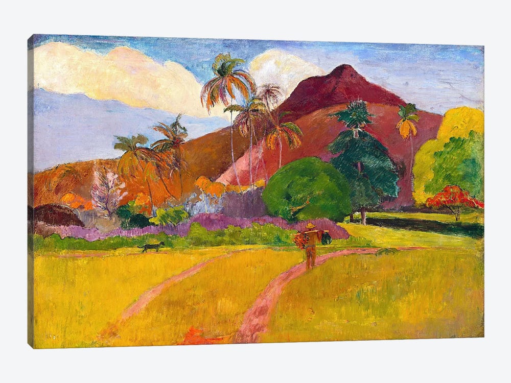 Tahitian Landscape by Paul Gauguin 1-piece Canvas Wall Art