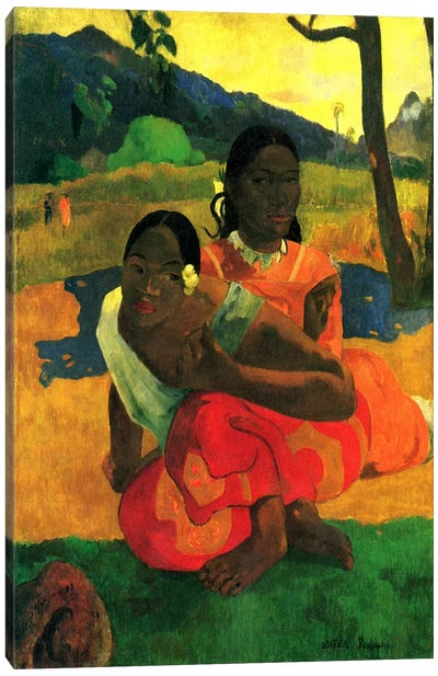 Nafea Faaipoipo (When are You Getting Married) 1892 Canvas Art Print - Paul Gauguin