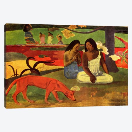 Arearea, 1892 Canvas Print #1284} by Paul Gauguin Art Print