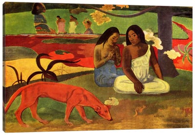 Arearea, 1892 Canvas Art Print - Paul Gauguin