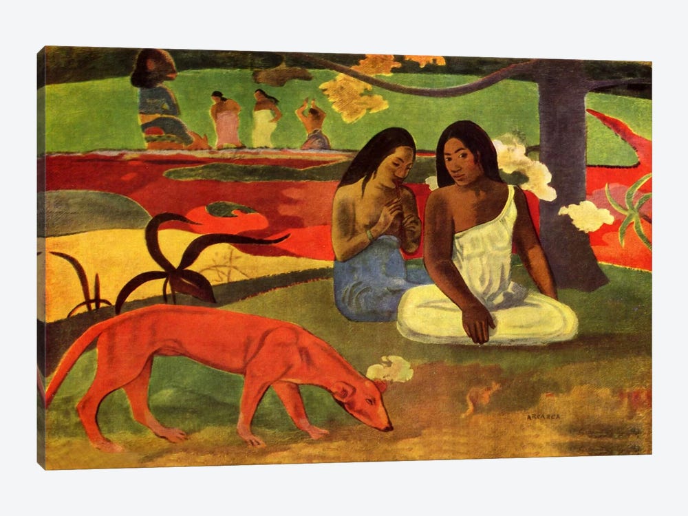 Arearea, 1892 by Paul Gauguin 1-piece Canvas Print