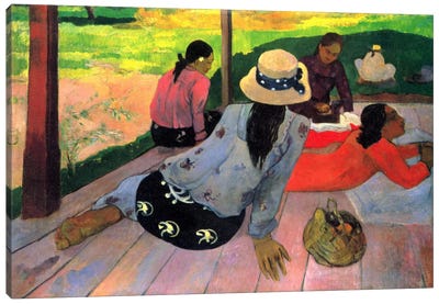 The Siesta Canvas Art Print - Paul Gauguin
