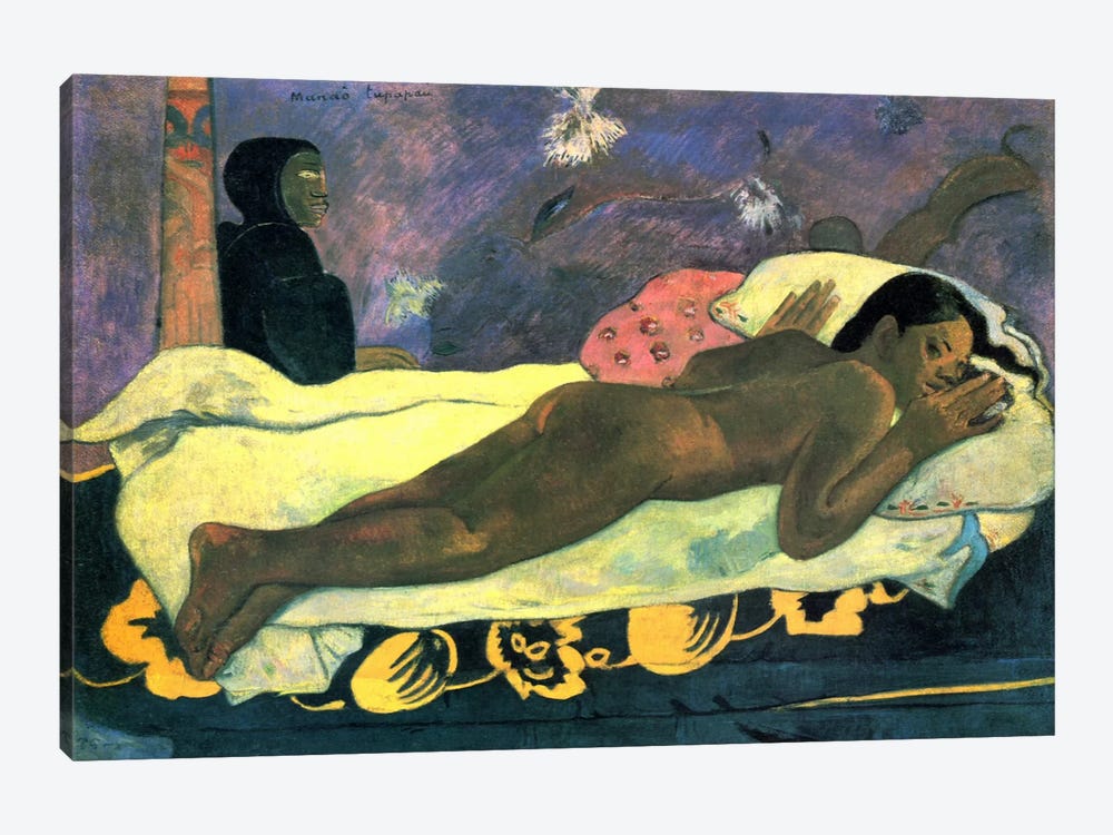 Girl in Bed by Paul Gauguin 1-piece Canvas Art Print