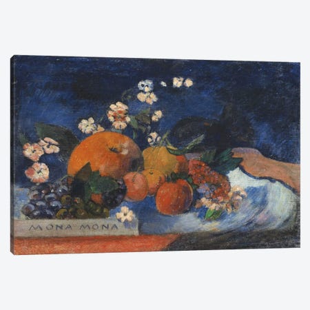 Mona Mona, Savoureux Canvas Print #1290} by Paul Gauguin Art Print