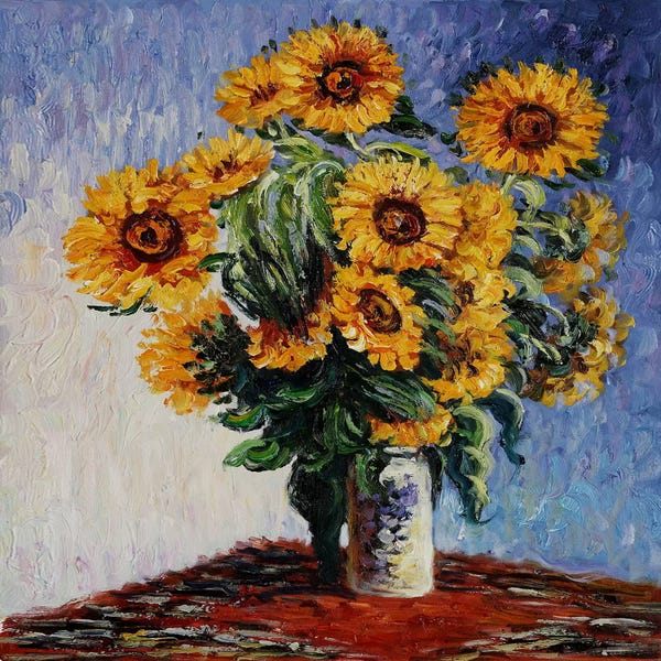 Violet: Sunflowers by Claude Monet