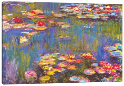 Water Lilies, 1916 Canvas Art Print - Large Art for Bedroom