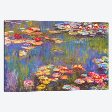 Water Lilies, 1916 Canvas Print #1313} by Claude Monet Canvas Artwork
