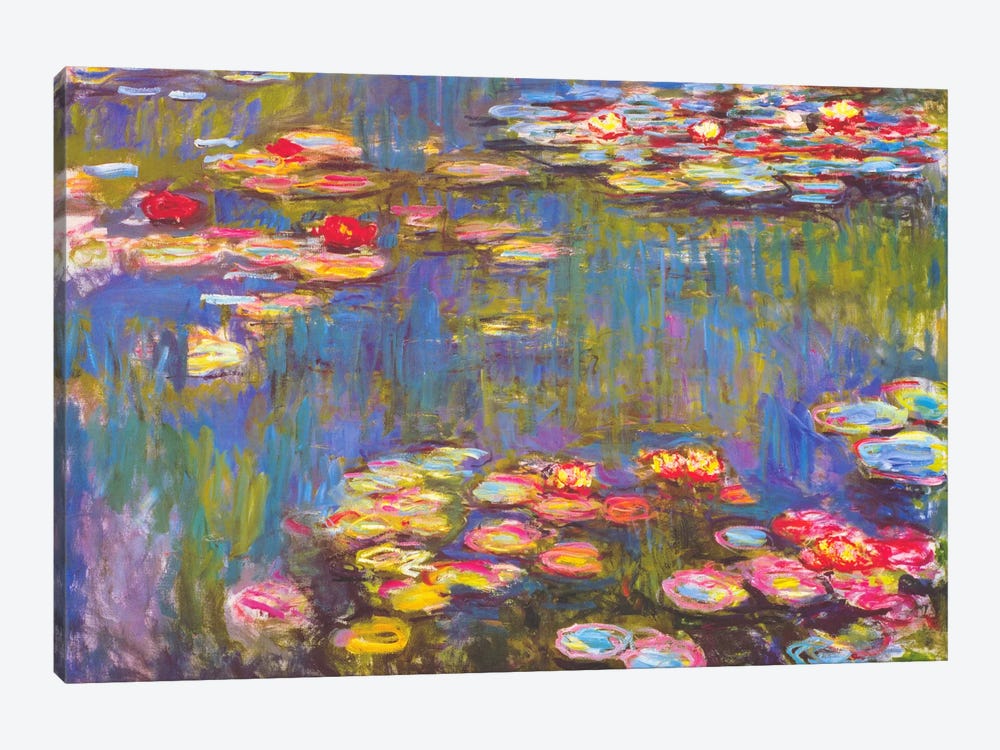 Water Lilies, 1916 by Claude Monet 1-piece Canvas Art