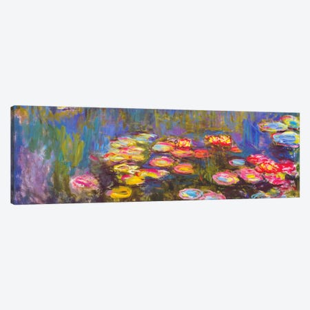 Water Lilies Canvas Print #1313PAN} by Claude Monet Canvas Art