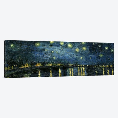 Starry Night Over The Rhone Canvas Print #1322PAN} by Vincent van Gogh Canvas Art Print