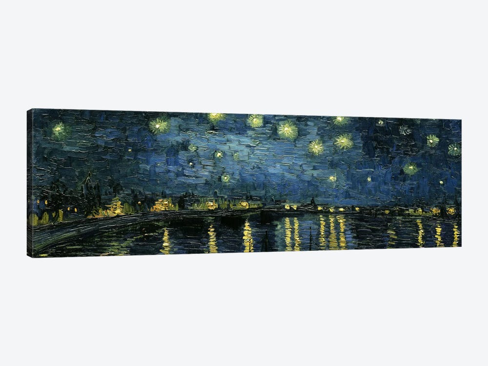 A2 PICTURE A4 A1 Van Gogh Starry night over the Rhone CANVAS BOX PRINT A3 